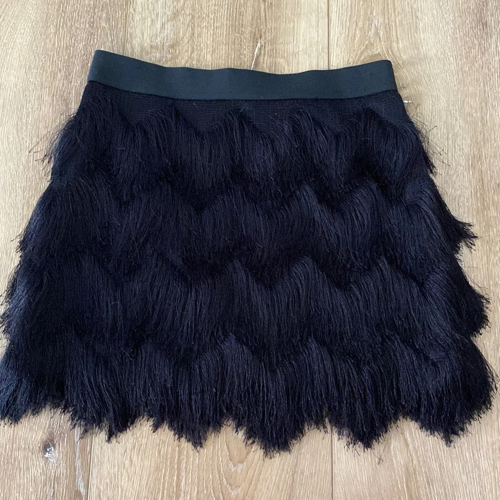 Bcbg Maxazria Fringe Mini Skirt - Picture 1 of 3